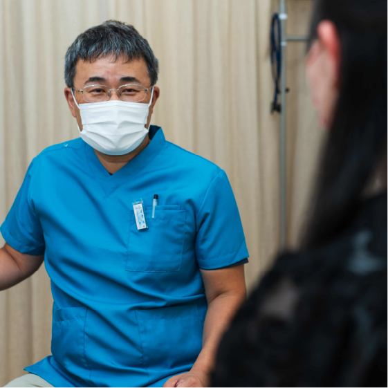 なかじまクリニック ご利用の流れ:医師の診察を受けます。