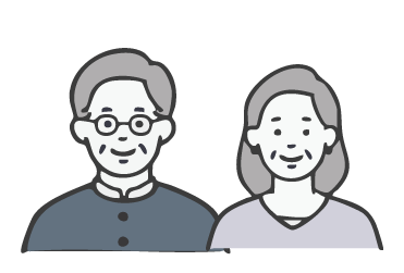 高齢夫婦のアイコン